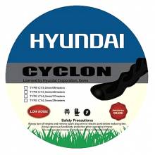 Μεσινέζα στριφτή αθόρυβη επαγγελματική HYUNDAI Cyclon 81F31 3,5mm 45m ( 81F31 )