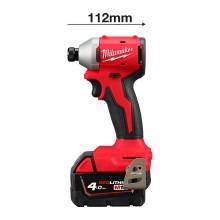 MILWAUKEE M18 BLIDRC-402C ΣΥΜΠΑΓΕΣ BRUSHLESS ΠΑΛΜΙΚΟ ΚΑΤΣΑΒΙΔΙ 1/4'' 190 Nm ( 4933492840 )