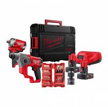 MILWAUKEE SET M12 FUEL FPP2BP-602X ΜΠΟΥΛΟΝΟΚΛΕΙΔΟ 1/2'' + ΠΕΡΙΣΤΡΟΦΙΚΟ ΠΙΣΤΟΛΕΤΟ SDS-PLUS ( 4933481029 )